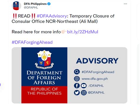 dfa ali mall|Directory of Consular Offices (CO) .